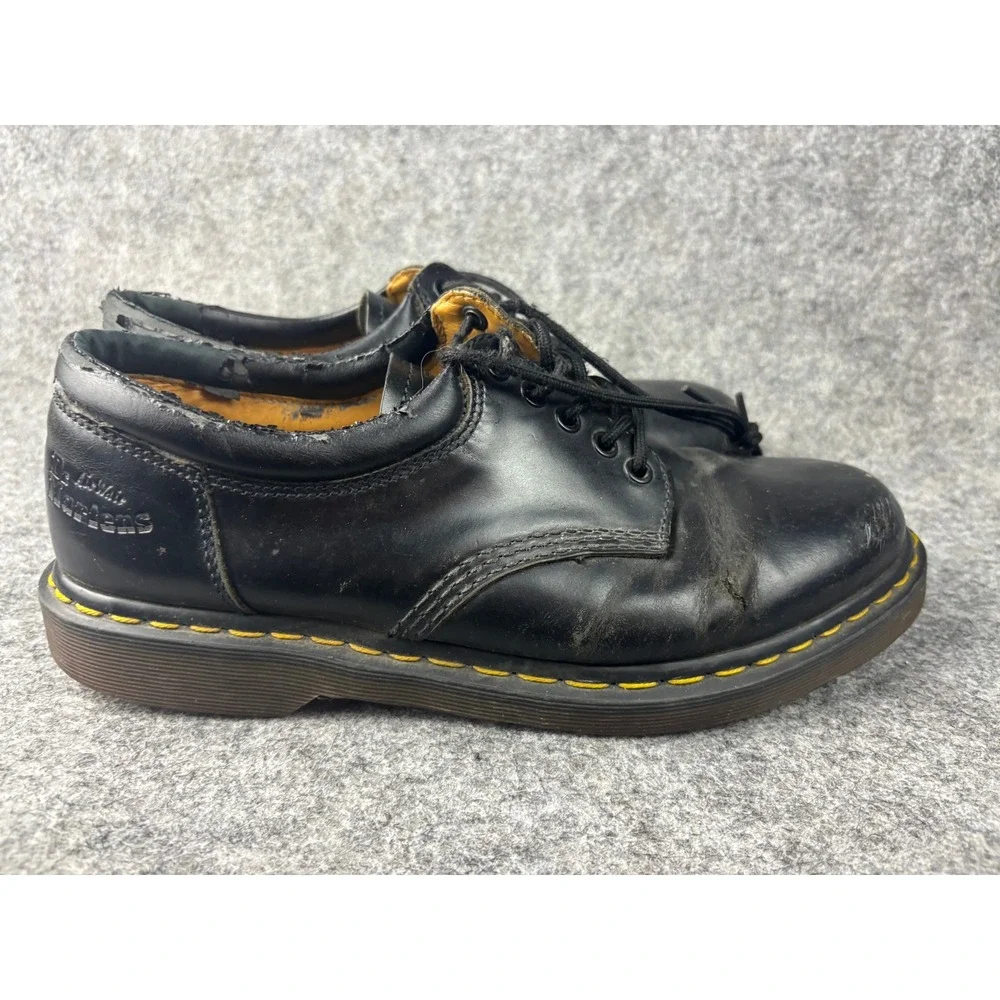 Dr. Martens 8053 Oxford Shoes Mens 10 Black Leather Padded Collar 11849